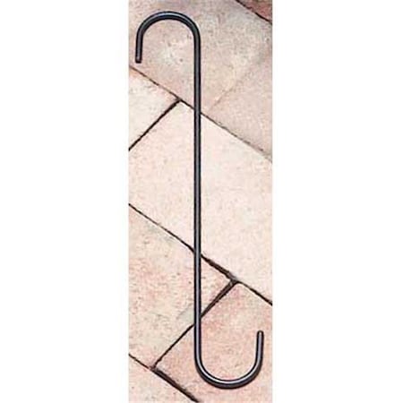 Village Wrought Iron SH-12-B 12 In. S-Hook With 1.5 In. Openings - Black